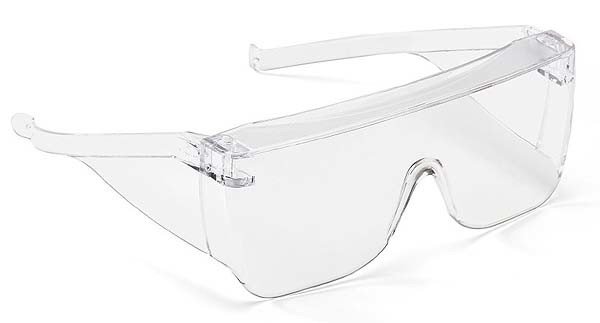 Protective goggles made of polycarbonate
