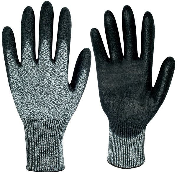 Cut protection glove fine knitting Akron HDPE grau