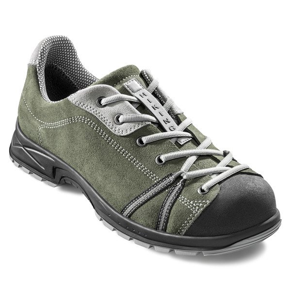 Hiking green, zöld munkavédelmi cipő
