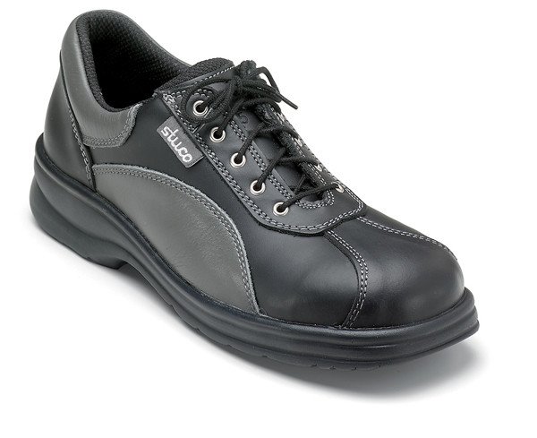 Ladies safety shoe black/grey S1